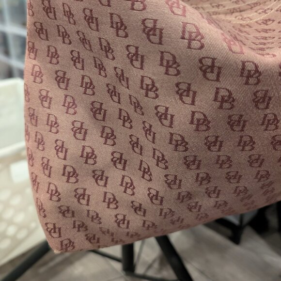 Dooney & Bourke Red Signature Canvas Hobo Shoulder Bag - Picture 5 of 12